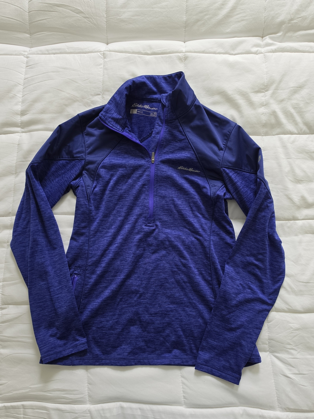 Eddie Bauer Women's Half-Zip FREEHEAT Pullover in Purple